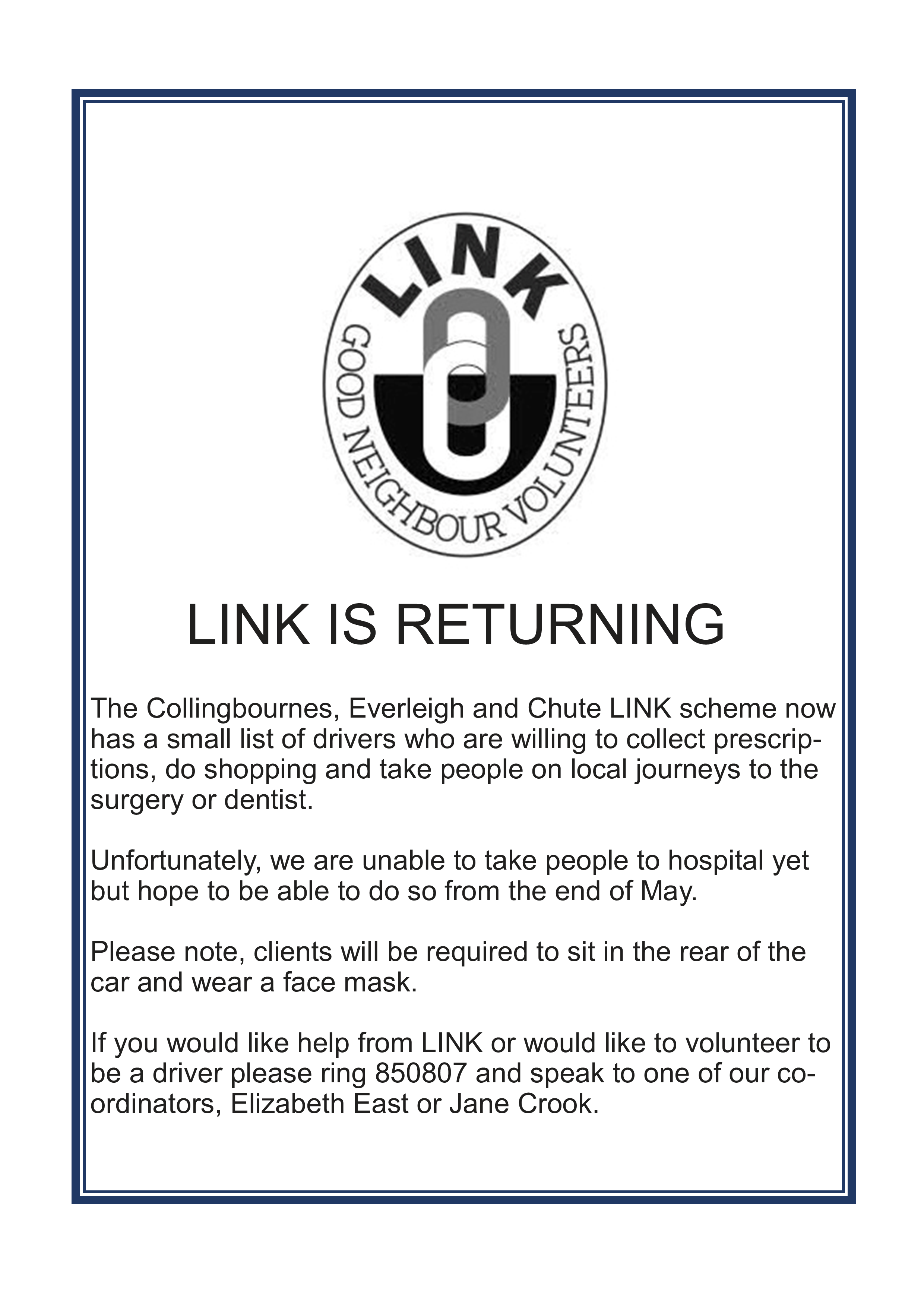 link is returning